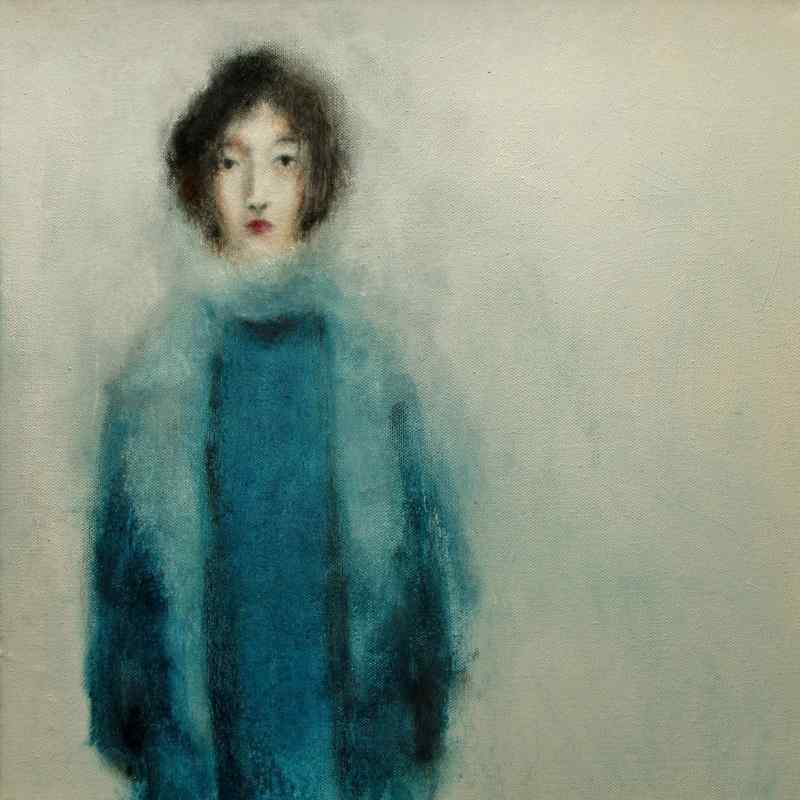 Chalk and gesso on a stretch canvas